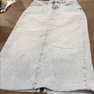 Forever 21 Light Blue Pencil Skirt